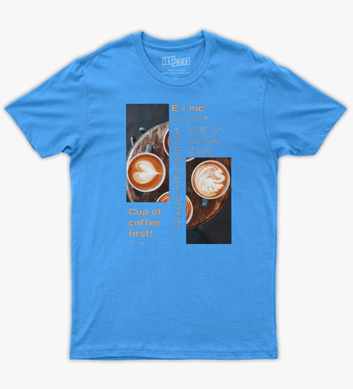 Energy = Milk × Coffee ² ☕ - Tshirt - Image 3