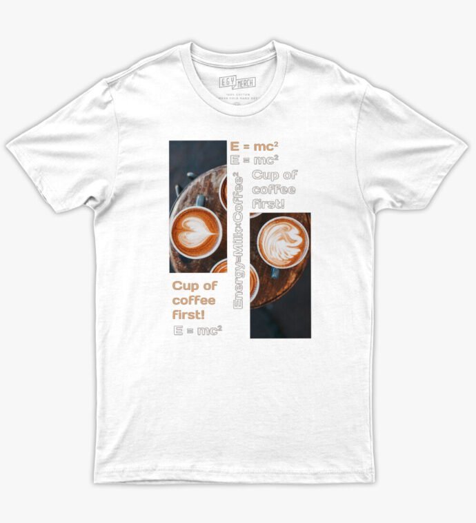Energy = Milk × Coffee ² ☕ - Tshirt - Image 11
