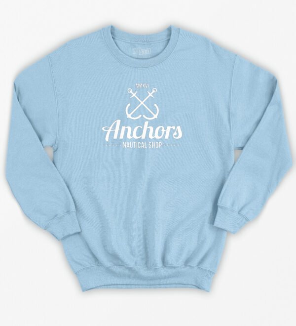 anchors white - Classic Sweatshirt - Image 9