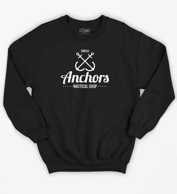 anchors white - Classic Sweatshirt