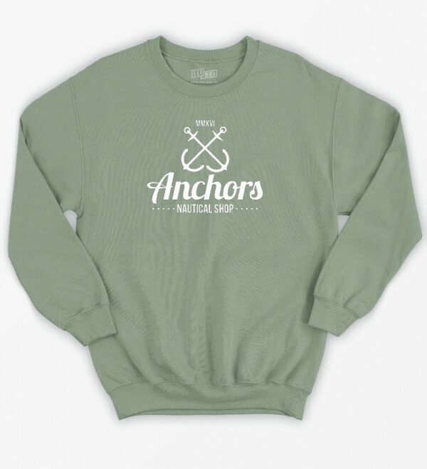 anchors white - Classic Sweatshirt - Image 5